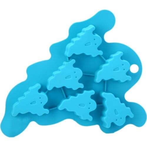 Bone Ghost Bat Witch Cake Mold Candy Pastry Silicone Mould Ice Cube Soap Molds Cake Decorating Tools Color Random