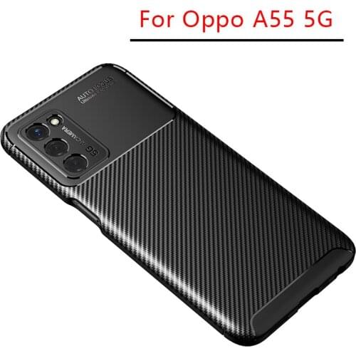 Case for oppo a55 5g bumper cover on a 55 55a oppoa55 protective phone coque back bag silicone matte soft tpu shell armor funda