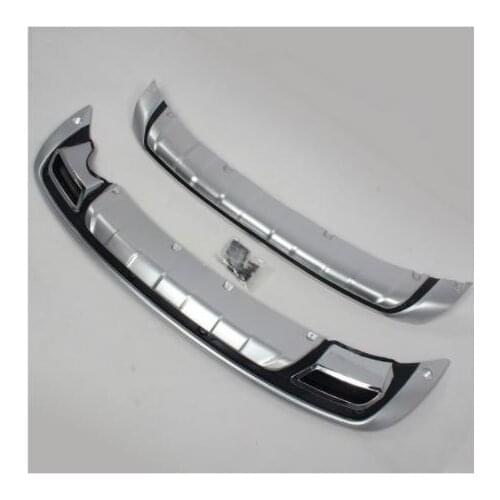 For 2011 2012 2013 2014 2015 KIA Sportager High quality plastic ABS Chrome Front+Rear bumper cover trim