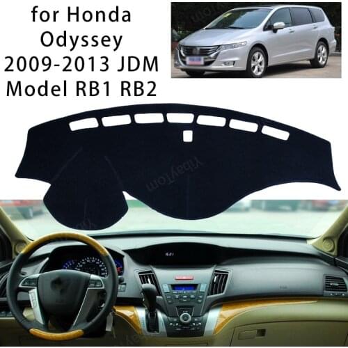 For Honda Odyssey 2009-2013 JDM Model RB1 RB2 Console Dashboard Suede Mat Protector Sunshield Cover