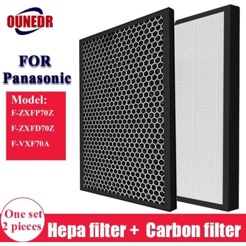 For Panasonic F-ZXFP70Z F-ZXFD70Z Replacement Air Purifier HEPA &Activated Carbon Filter For F-VXF70A F-VXK70A