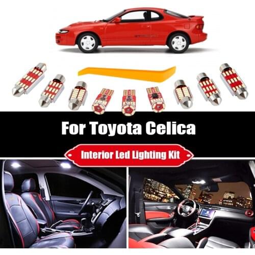 For Toyota Celica 1990-2006 Canbus Car LED Interior Light Vehicle Indoor Dome Map Light License Plate Lamp Kit Accessories