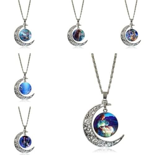 EJ Glaze For Kids Beads Glass Cabochon Pendant Necklace Fashion Necklace zodiac sign Sagittarius