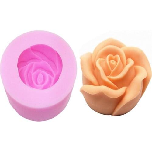 3D Rose Candle Mold - MoldFun 3D Flower Craft Art Silicone Mold for Handmade Soap, Bath Bomb, Lotion bar, Chocolate, Candle, Cra