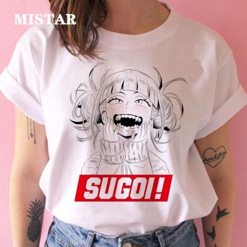 Senpai Himiko Toga t shirt women printed Boku No Hero Academia Anime women tshirt 90s funny Casual white t-shirt top tee female