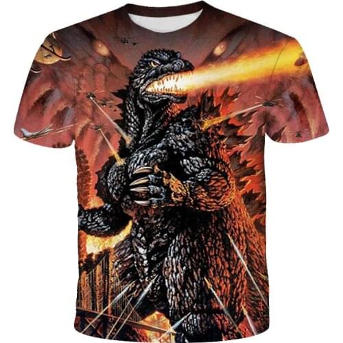 Godzillas VS.kong King 3D Printed T Shirts Godzilla kid Fashion Short Sleeve t shirts Boy Girl Kids Tops gift