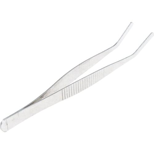 Curved Round Stainless Steel Tweezers 12 Cm / 4.7 Inch Laboratory for every highly detailed work repairing and crafting