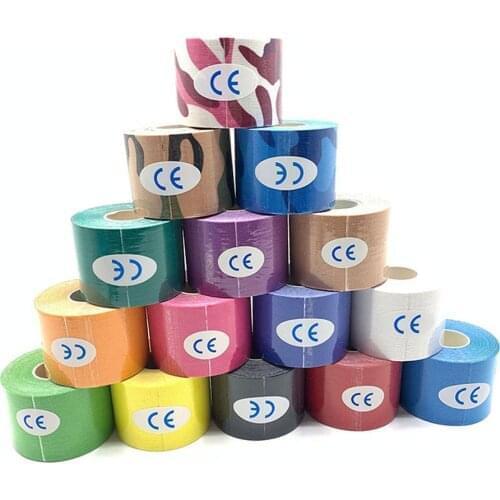 3 Roll/Set Kinesiology Athletic Tape Sport Recovery Athletic Tape Elastic Self Adherent Bandage Gym Strain Injury Pain Relief