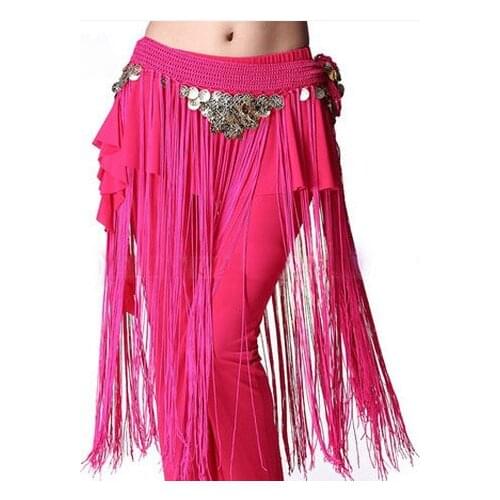 Belly dance costumes senior gold coins tassel belly dance belts for women belly dance costume hip scarf