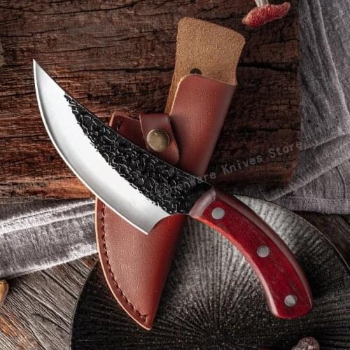 Hand-forged boning knife Outdoor cooking knife Stainless steel meat cleaver Fish slicing knife Kitchen chopper