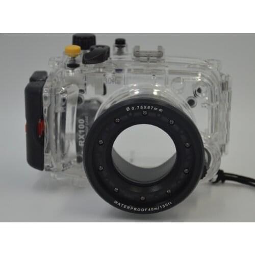 Meikon 40M underwater Waterproof Housing Case for Sony DSC-RX100 II RX100 RX100 II Mark II RX-100 II