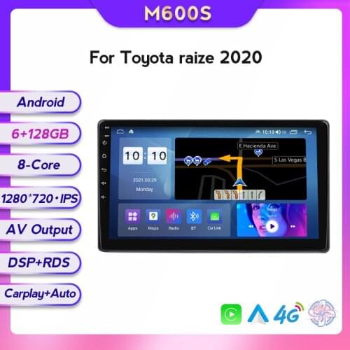 MEKEDE 9" Car Multimedia Player For Toyota RAIZE 2020 GPS Navigation Radio Camera Headunit Screen Wifi 4G LTE 1080P video