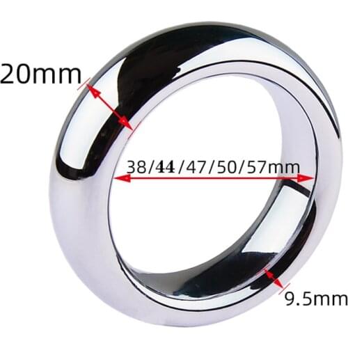 Men Toys Stainless Steel Penis Ring Heavy Big Cock Rings Scrotum Bondage Lock Sperm Delay Ring Adult Sex Toys Delay Ejaculation