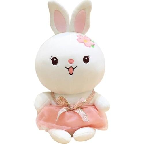 1pcs 45-60cm Soft Stuffed Dolls With Lace Skirt Cute Sakura Rabbit Baby Plush Toys Lovely Animal Sleeping Pillows Toys kid Gifts