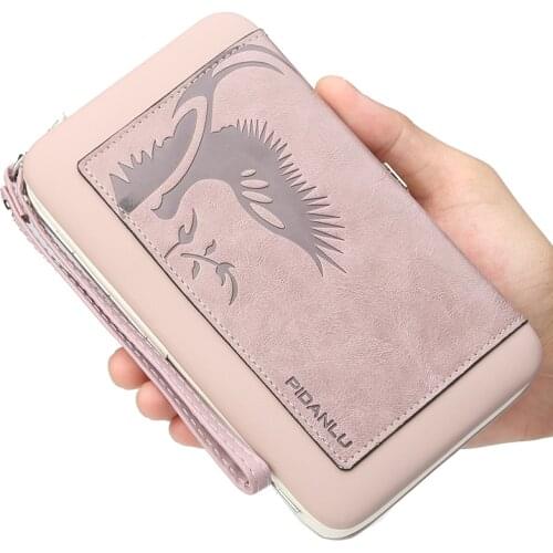 New womens lunch box wallet Korean version of the multi-functional long hand bag multi-card mobile phone bag