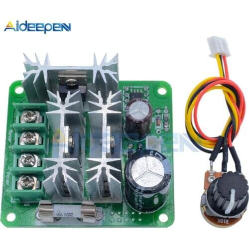 DC 6V-90V 15A Pulse Width PWM DC Motor Speed Controller Switch Speed Control Regulator