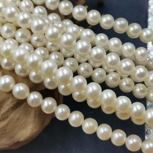 Stunning Freshwater Pearl 6MM White Loose Strands Wholesale Lots 5 Strands For Necklace