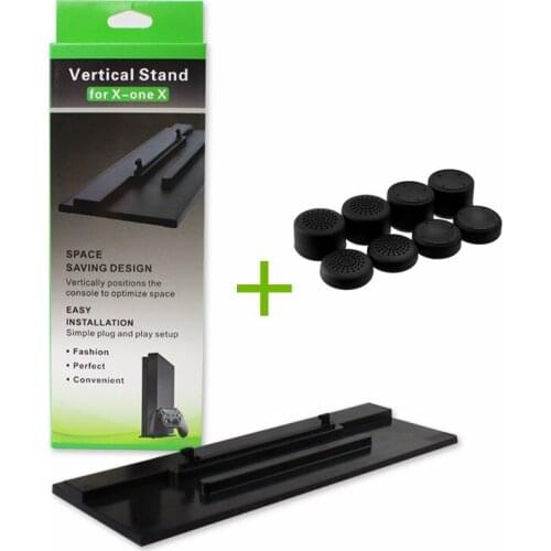 Anti-Slip Vertical Stand For Xbox One X Console Dock Mount Cradle Holder for XBOX ONEX Accessories with Enhanced Silicone stick
