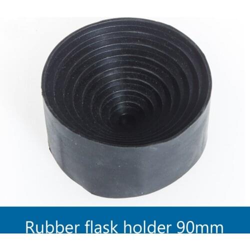 Rubber Flask hold 90mm Black Round bottom flask seat pad Bottle bracket Laboratory Equipment