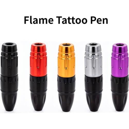 Tattoo Pen Rotary Tattoo Machine Gun Coreless Motor RCA Connection Tattoo Supply Makeup Pen Cartridge Needles