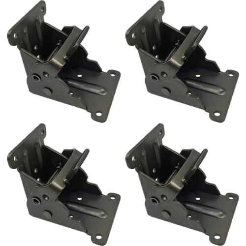 4Pcs Collapsible Support Frame Self-Locking Hinge Table Leg Fittings And Gussets - For Folding Legs Folding Workbench Folding De