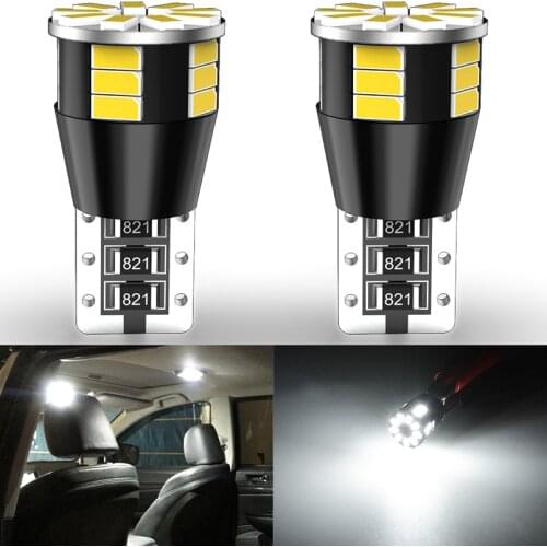 2pcs T10 W5W led bulbs 3014 SMD 194 168 Led Replacement Reverse Instrument Panel Lamp Clearance Lights White Amber Blue Red 12V