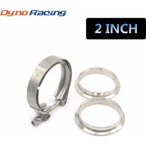 Universal Upgraded 2 inch Auto Parts V-band clamp kit for Turbo, Exhaust pipes Turbo Downpipe Exhaust Clamp V band