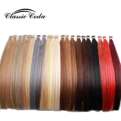 Classic Coda Keratin Bond Human Hair Extensions 1g/s Capsule I Tip Real Remy Pre Bonded Hair Platinum Blonde 20'' 22