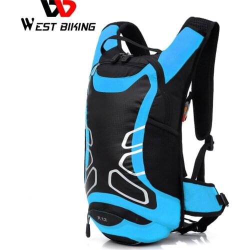 WEST BIKING Bicycle Bag Shoulder Backpack Ultralight Sport Riding MTB Hydration Backpack 12L Bike Bicycle Cycling Backpack