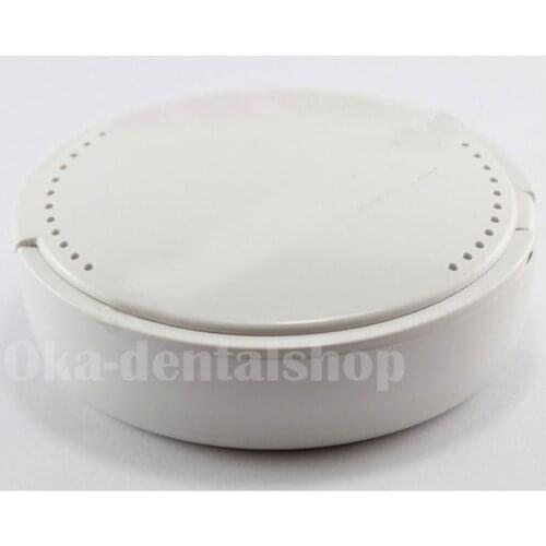 1pcs white Denture box denture retainer with mirror Orthodontic Mouth Guard