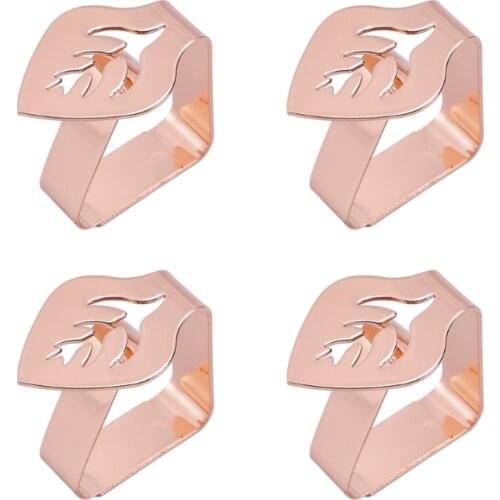 4/6/12 Pcs Creative Leaf Stainless Steel Tablecloth Clips Picnic Table Cover Clamp Table Cloth Holder for Marquees