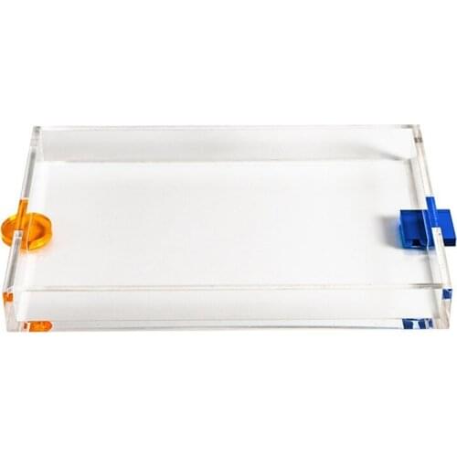 Acrylic Transparent Water Cup Tray Teacup Storage Household Rectangular Creative Simple Modern