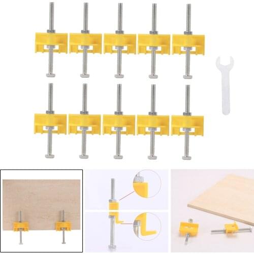 10 Packs Wall Tile Leveling Apparatuses Portable Tile Lifting Tool Adjustable Height Locator For Building Walls & Floors