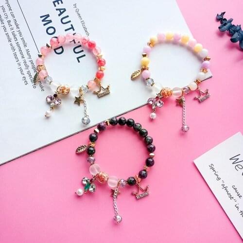 CHENFAN bohemian resort style bee crown leaf five-pointed star pendant lady beaded bracelet for women DIY handmade bracelets