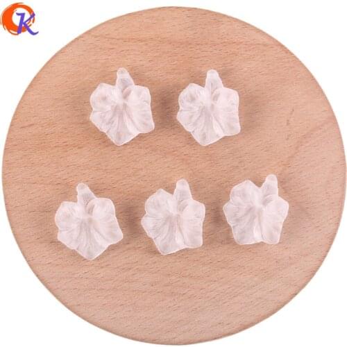 Cordial Design 580Pcs 18*22MM Acrylic Beads/Jewelry Accessories/Matte Beads/Flower Shape/Hand Made/DIY Beads/Earring Findings