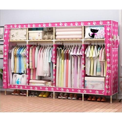 Latest wooden wardrobe length 210cm