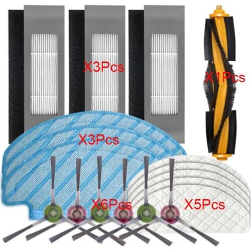 Side Brushes Hepa Filter Roller Main Brush Mop Cloth Rag kits for Ecovacs Deebot T9 Plus T9Max Vacuum Cleaner Parts Accessories