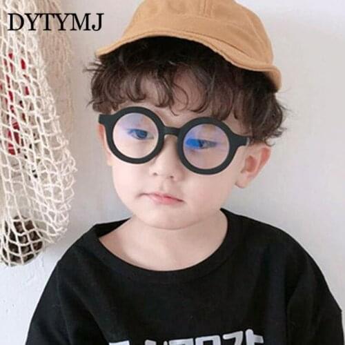 DYTYMJ Cute Round Sunglasses for Kids Candy Color Child Sunglasses Personality Anti-UV Sun Glasses for Girls Boy Gafas De Sol
