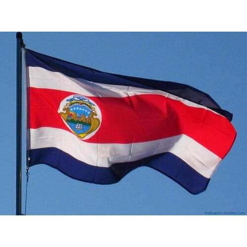 COSTA RICA STATE INTERNATIONAL WORLD COUNTRY POLYESTER FLAG 3 X 5feet CR lifting polyester flag NN105
