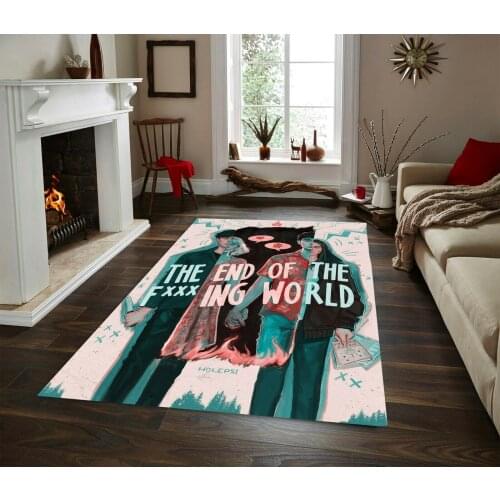 End of the World Patterned Carpet ,Non Slip Floor Carpet,Teens Carpet,Turkish Rug