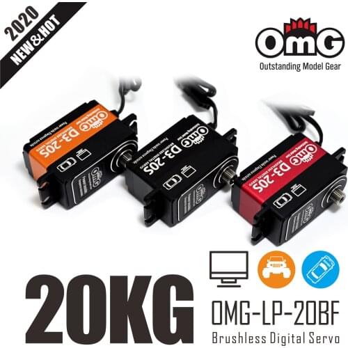 OmG 20KG CNC Full Metal High Voltage Digital Servo Fit for 1:10 RC Touring Car Vhicle
