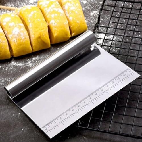 Dough Cutter Stainless Steel Pastry Spatulas Scraper Fondant Cake Decoration Baking Tools Kitchen Accessories