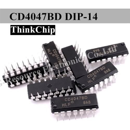 10pcs) CD4047BD CD4047BE DIP-14 CD4047 DIP14 4024BD DIP CMOS Low-Power Monostable/Astable Multivibrator
