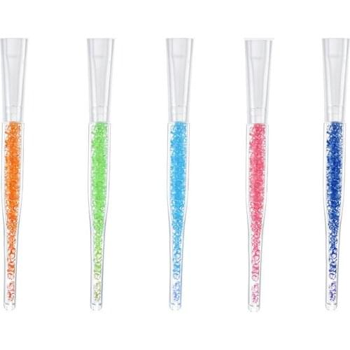 Rhinestone Soft Silicone Face Mask Brush Facial Applicator Makeup Tool Foundation Mud Mixing Brushes Skin Face Care 5Colors