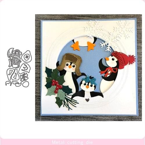 Penguin Puzzle set Metal Cutting Dies for DIY Scrapbooking Photo Album Decorative Embossing Paper Card Crafts Die Cut 2019