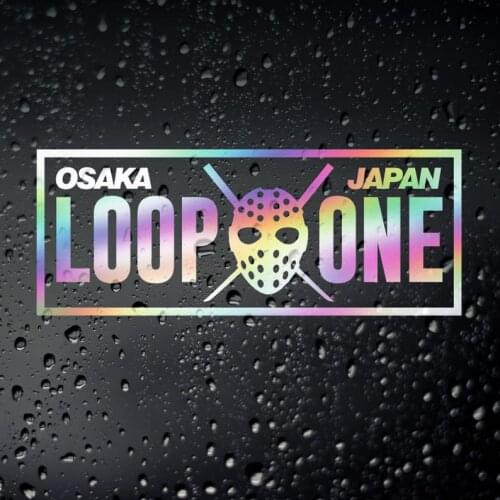 Loop One Kanjo Oil Slick Chrome Car Sticker - JDM Osaka Tuner Drift Kanjozoku Civic eg eh ek