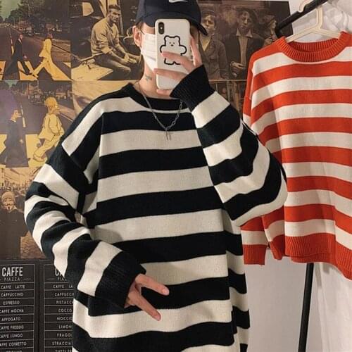 Autumn Winter Sweater Women Casual Woman Sweater Pullovers Striped Jumper Warm Teen Gril Sweaters Unisex
