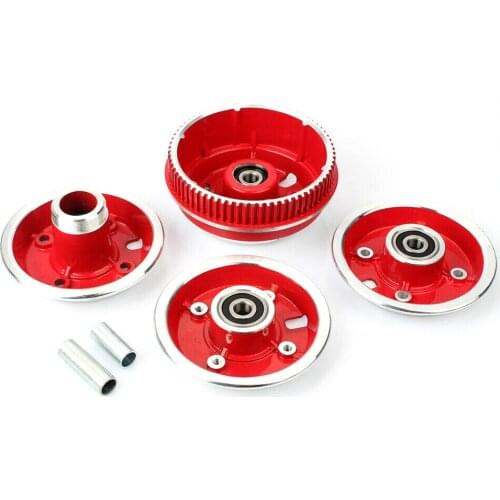 200X50 front rear wheel hub 8 inch bearing aluminum wheel rims fits 8'' electric folding scooter