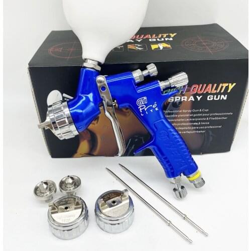 Spray gun 1.3MM+1.8MM 2sizes nozzle high quality professional GTI pro painting gun TE20 paint gun water based air spray gun