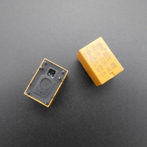 50PCS/Lot HK4100F-DC24V-SHG DC 24V Volt Yellow Power Relay DC24V 3A 6 PINS HUI KE 1C 1A 1B 750VA/90W 120ohm HuiKe 6-Pin *FD400